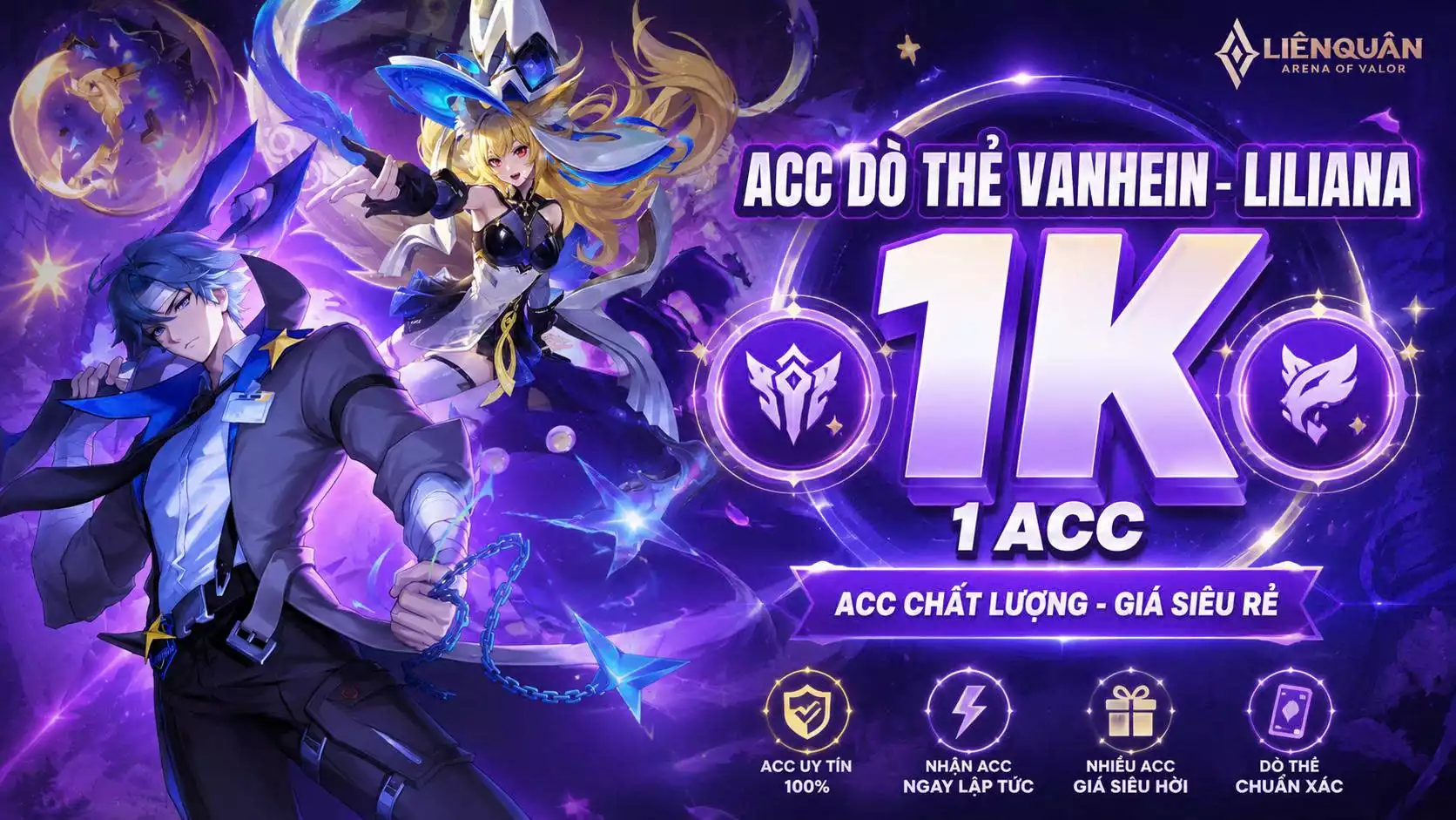 ACC DÒ THẺ VANHEIN - LILIANA